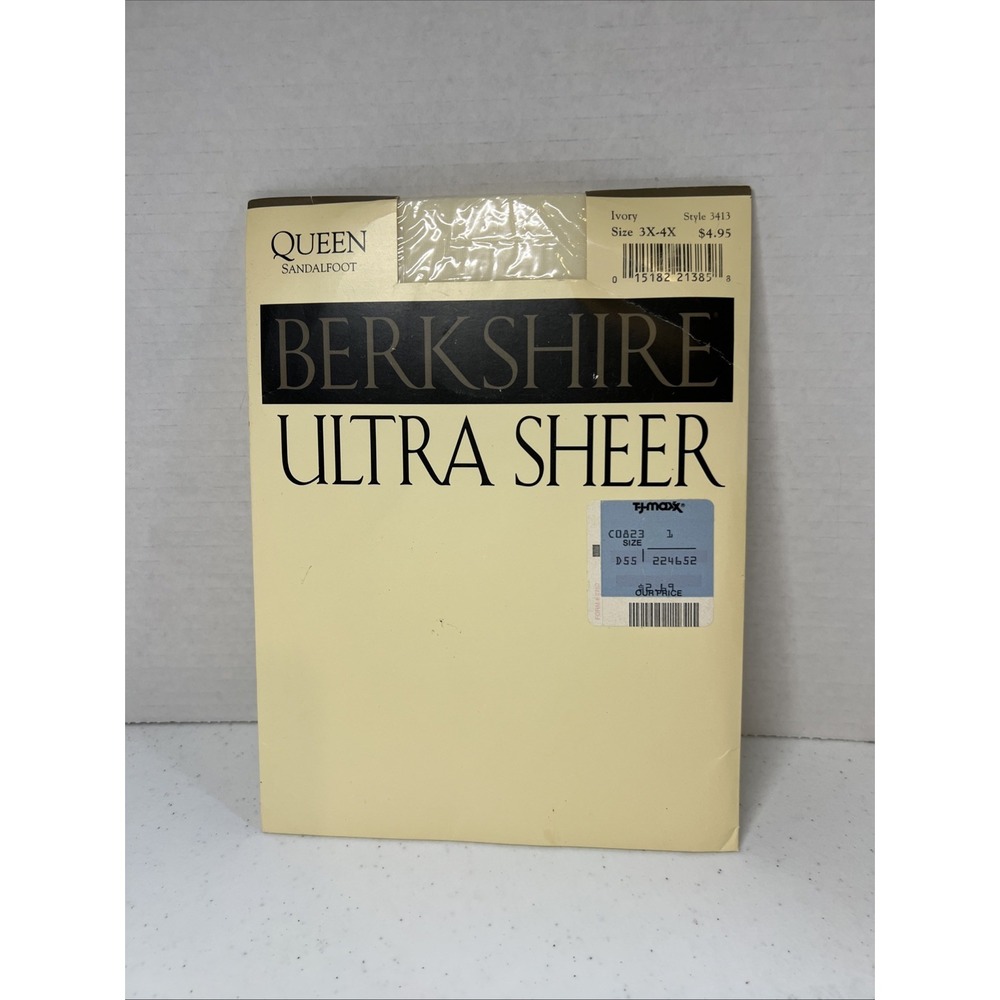 Berkshire Ultra Sheer Sz  3X-4X Style  #3413 Ivory Vintage 1992 NOS